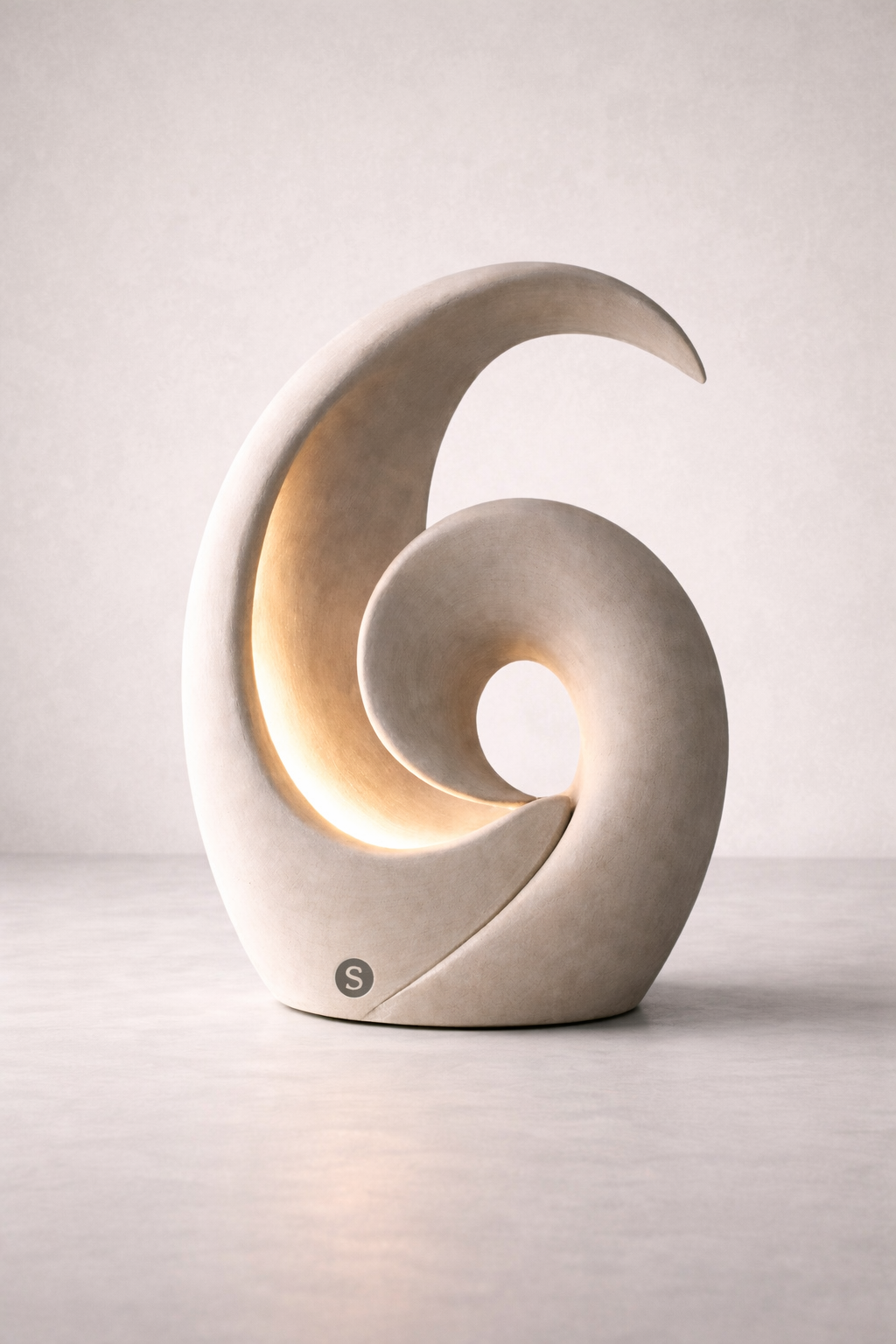 Lampada SleepFix™ · Focolare – vista frontale con luce calda accesa